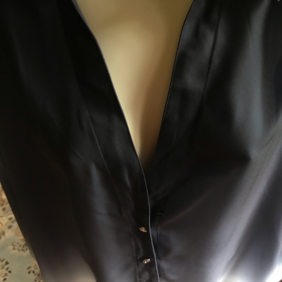 Ombré black grey and white button up shirt - Picture 6 of 8